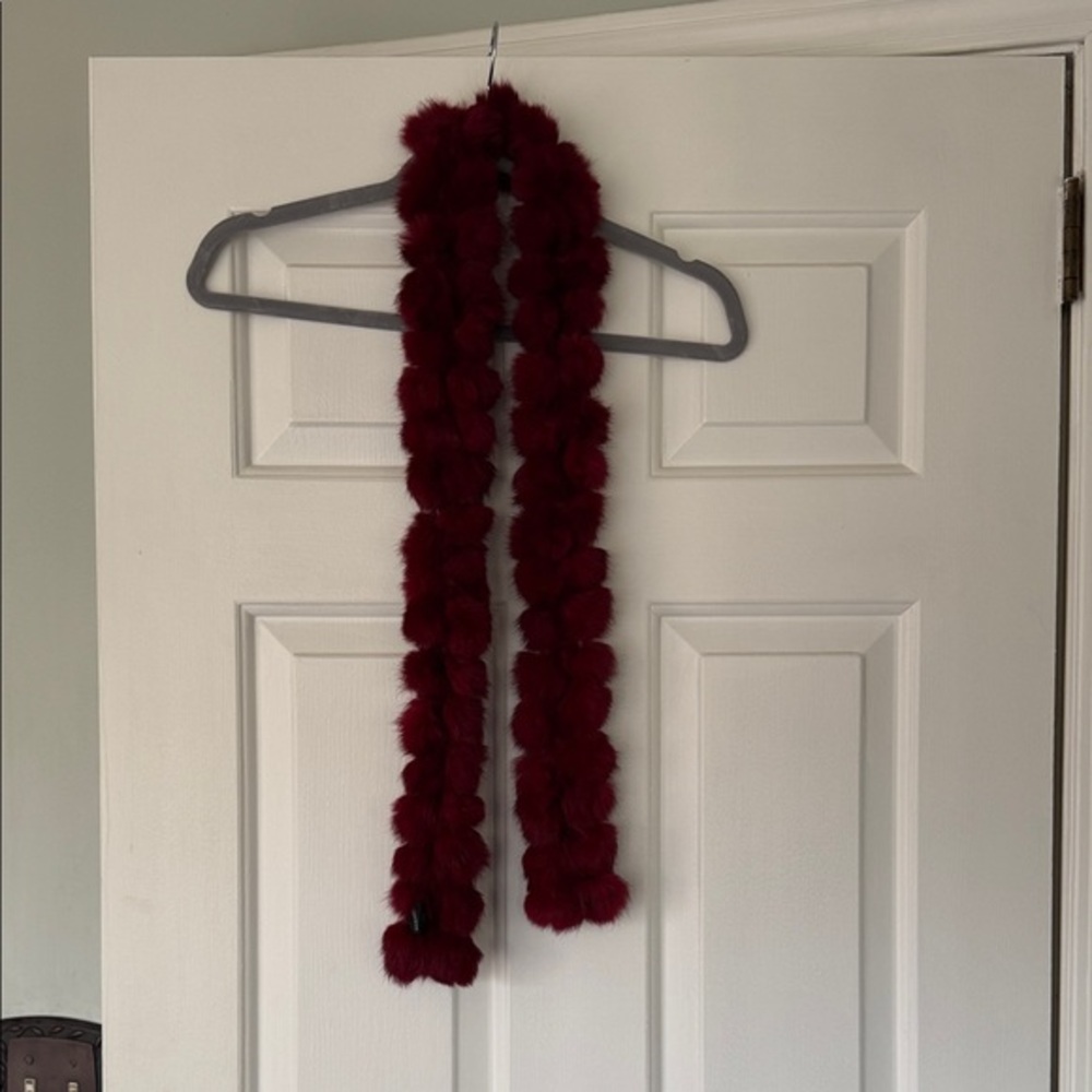 New York & Company Red Rabbit Fur